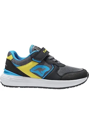 KangaROOS K-Sneak Heat EV Sneakers, Charcoal/Lemon Chrome, 30 EU, , 30 EU