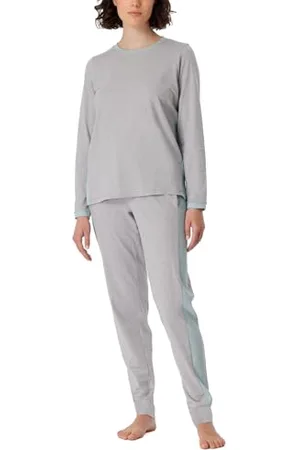 Schiesser Damen Schlafanzug lang Baumwolle - Nightwear