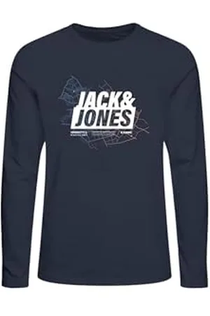JACK & JONES JCOMAP Logo Tee LS Crew Neck MNI, , 116