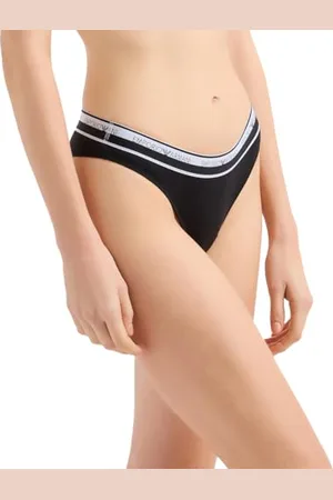 Emporio Armani Damskie majtki brazylijskie 2-pak, czarne, XL, , XL