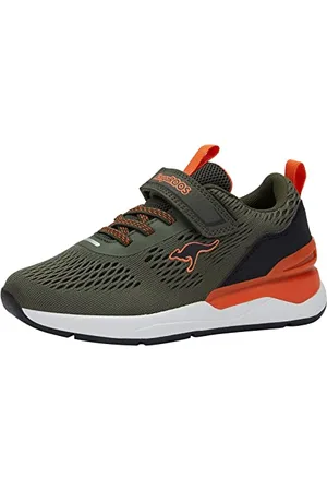 KangaROOS KD-Rule EV Sneakers, oliwkowe/Flame, 34 EU, , 34 EU