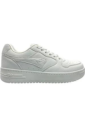 KangaROOS Unisex K-Top Draw Sneaker, White/Mono, 44 EU, , 44 EU