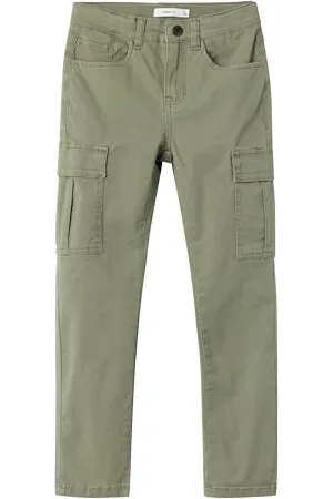 NAME IT NKFROSE HW REG TWI CAR Pant 7505-BM NOOS, , 122 cm