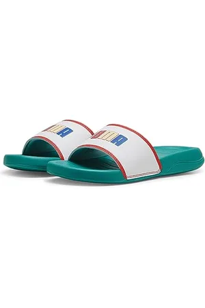 PUMA Unisex Popcat 20 Ready, zestaw, Better Jr Slide sandały, Sparkling Green White Active Red, 6