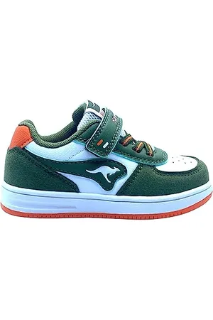 KangaROOS K-CPI Piglet EV Sneakersy dla chłopców, uniseks, oliwkowe/płomieniowe, 21 EU, , 21 EU