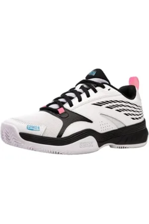 K-Swiss Performance Męskie buty tenisowe Speedex Padel, białe/czarne/Aquarius, 43 EU, , 43 EU