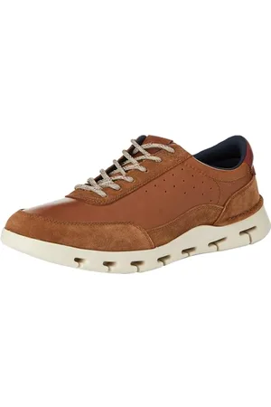 Clarks Męskie buty sportowe Nature X One, Dark Tan Lea, 41 EU, , 42.5 EU