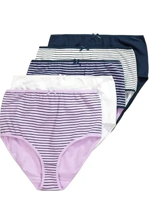 Ulla Popken Damskie, duże rozmiary, 5 szt., maxi brief, paski, , 42-44