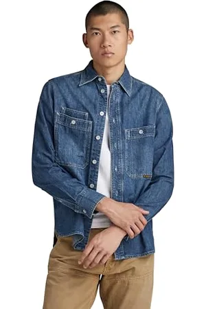 G-Star RAW Unisex Nimes Regular koszula EV, , S