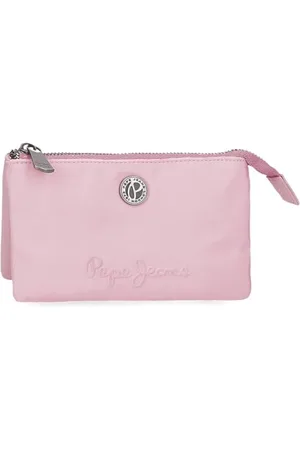 Pepe Jeans Corin Portfel Trzykomorowy Różowy 17,5x9,5x2 cm Poliester i PU by Joumma Bags, , Talla única, Potrójny portfel