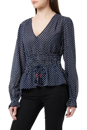 Scotch&Soda Damski top z dekoltem w serek z elastyczną talią, , 36