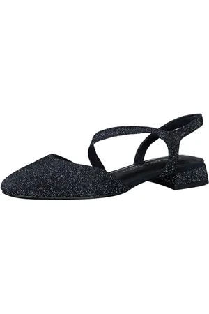 Marco Tozzi Damska wkładka Feel ME, miękka wyściółka wewnętrzna, 2-29402-42 Sling, granatowy metalowy, rozmiar 39 EU, , 39 eu