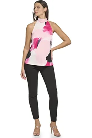 DKNY Damska bluzka Ua3tlm16-dh8-s, różowy/hibisks, mała, , S