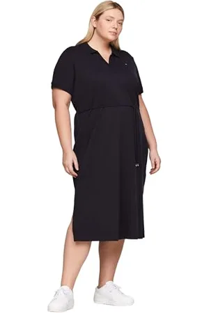 Tommy Hilfiger Damska koszulka polo CRV OPN PLKT DTL Desert Sky 50, , 50