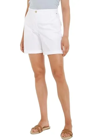 Tommy Hilfiger Damskie spodenki chinosy CO Blend Th Optic białe 46, , 72