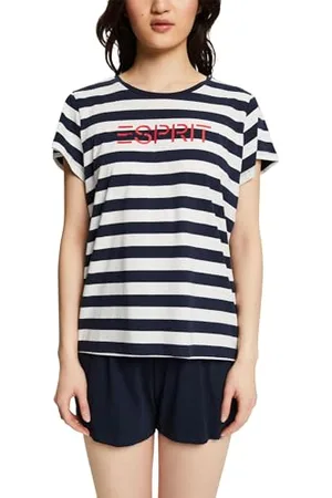 ESPRIT Bodywear MIA GRS PJ SLV_SLLG zestaw piżamy damskiej, granatowy 2, 42, , 42