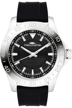 Fynch-Hatton Fynch Hatton FHT-0016-PQ męski analogowy zegarek kwarcowy z silikonową bransoletką