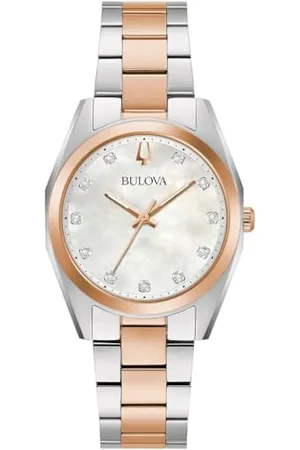 BULOVA Damski analogowy zegarek automatyczny z bransoletką ze stali nierdzewnej 98P207, , Nowoczesny