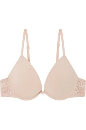Women secret Biustonosz Micro Pink Nude Soft Push Up, Różowy, 70B