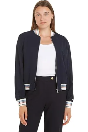 Tommy Hilfiger Damskie bluzki z zamkiem błyskawicznym, niebieskie, 38, , 64