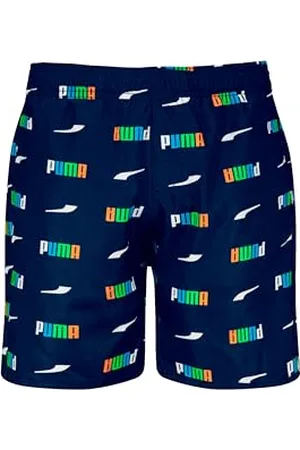 PUMA Swim Boys szorty z nadrukiem logo MID 1P, , 116