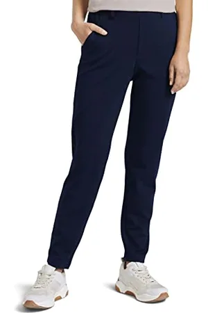 TOM TAILOR TOM TAILOR Damski Spodnie o luźnym kroju z elastycznym ściągaczem 1021175, , XL