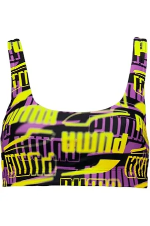 PUMA Swim Women Printed Scoop Neck Top 1P, , M