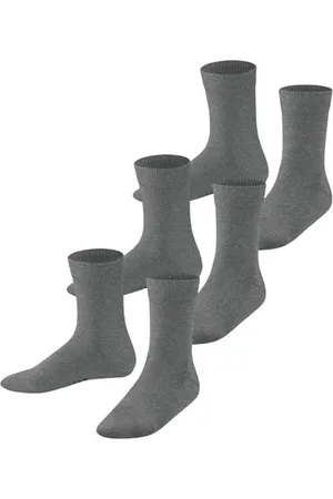 Falke Uniseks - dzieci Skarpety Family Multipack K So Bawełna jednokolorowe 3 Pak, , 31-34