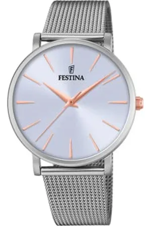 Festina Damski analogowy zegarek kwarcowy z paskiem ze stali nierdzewnej F20475/3, , Bransoletka