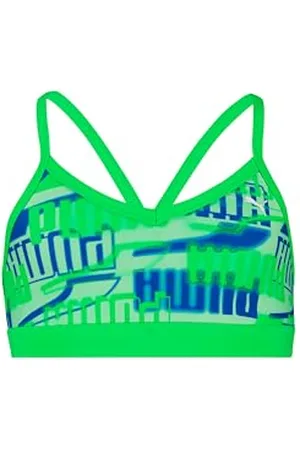 PUMA Swim Girls Printed Bikini Set 1P, , 116 cm