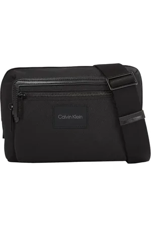 Calvin Klein Męska torebka crossovers, czarna (Ck Black), 10,0 l, poliester, jeden rozmiar, , Rozmiar Uniwersalny