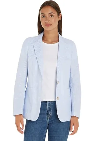 Tommy Hilfiger Damska marynarka w paski POPLIN Regular SB 34, , 60