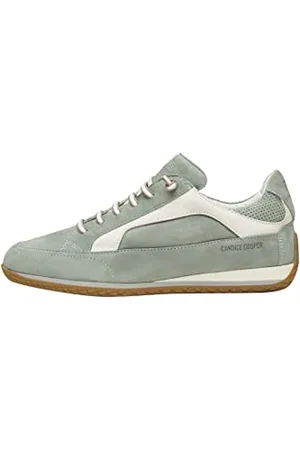Candice Cooper RUNLO Flash-Sneakers w zamszu i brokatu, Sage White, 36 EU