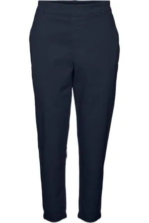 VERO MODA VMMAYA MW luźne bawełniane spodnie, , (M) W / 30L