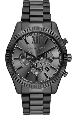Michael Kors Lexington zegarek dla mężczyzn, mechanizm chronografu z paskiem ze stali szlachetnej lub skóry