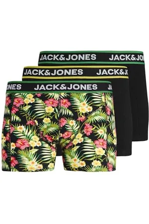 JACK & JONES Bokserki męskie Pink Flowers (3 szt.)