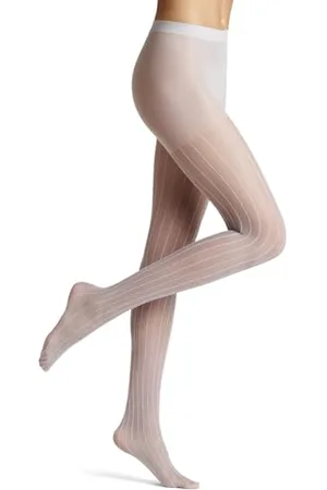Falke Kobiety Rajstopy Linear Lounge 25 DEN W TI materiał przezroczyste z wzorem 1 Para, , S