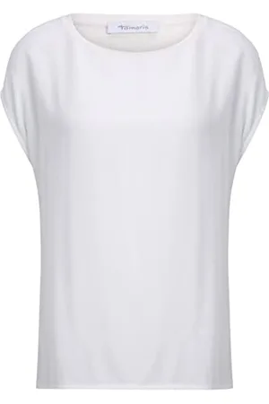 Tamaris Albony Drop Shoulder T-shirt damski z okrągłym dekoltem, , S