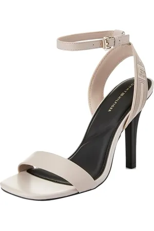 Tommy Hilfiger Damskie sportowe skórzane sandały na wysokim obcasie Fw0fw07795, , 38 EU