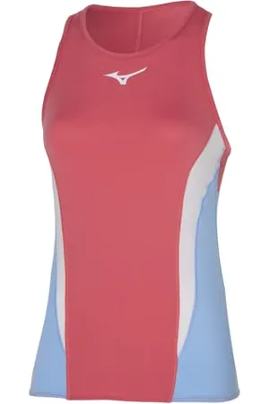 Mizuno Damski tenis czołgowy z nadrukiem, herbata róża, XL