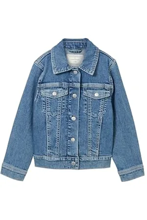 TOM TAILOR Dziewczęca 1041003 kurtka dżinsowa, 10119-Used Mid Stone Blue Denim, 92/98, , 92/98 cm