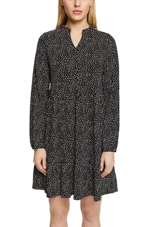 ESPRIT Edc by Sukienka damska 992CC1E306, 003/BLACK 3, S, 003/Black 3, S