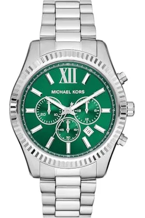 Michael Kors Lexington zegarek dla mężczyzn, mechanizm chronografu z paskiem ze stali szlachetnej lub skóry