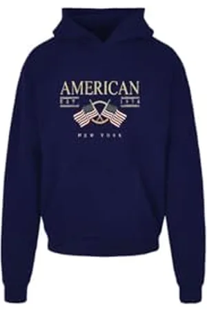 American College Sweat Shirt Sweater à Capuche Enfants Garçon Fille, Bluza z kapturem Unisex Dzieci, Bleu Marine, Bleu Marine, 14 lat