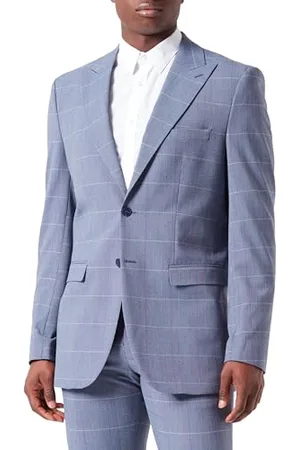 SELECTED Męska marynarka Slhslim-liam Blue Check Blz Flex, , 50