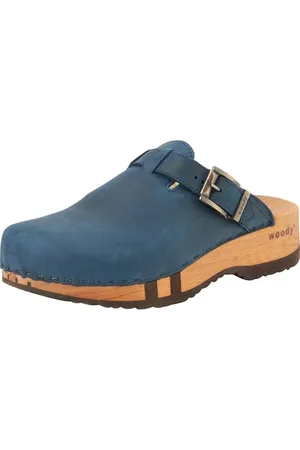Woody Męskie buty drewniane Leon, niebieskie, 41 EU, , 41 EU