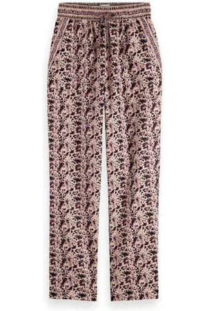 Scotch&Soda Damskie spodnie plażowe z nadrukiem Block Print, , M