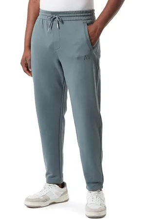 Armani Exchange Męskie logo na plecach i przodzie, elastyczny pasek w talii regularny, zielony, S, , S