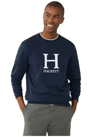 Hackett Męska bluza Heritage L H Crew, niebieska, XS, , XS