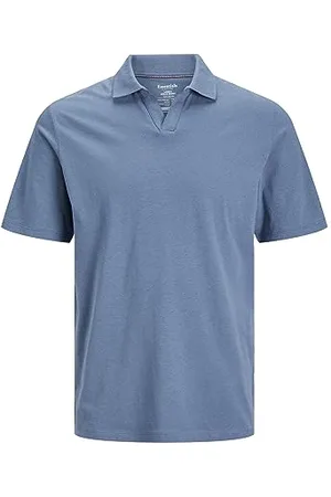 JACK & JONES Męska koszula Jjesummer Linen Polo Ss Sn z długim rękawem, , L